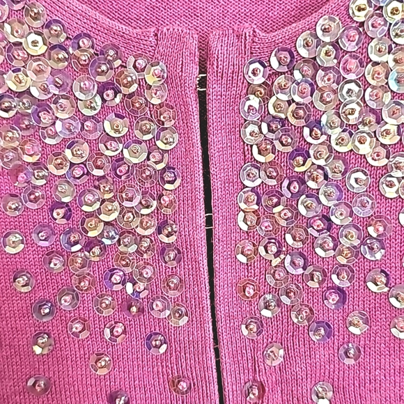 Nwot GAP Orchid Lavender Longsleeve Aurora Sequined Cardigan - Picture 6 of 15